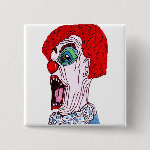 VERÄNDERTER CLOWN-Magnet Button