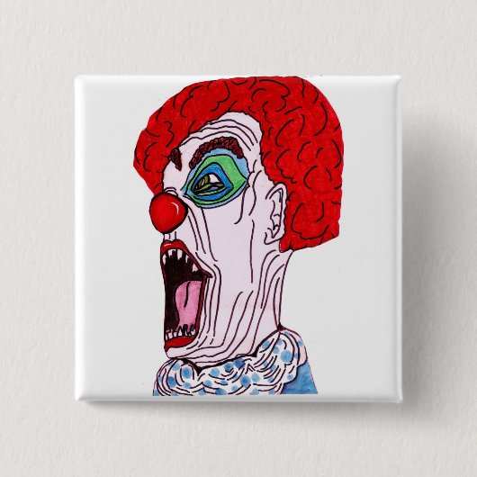 VERÄNDERTER CLOWN-Magnet Button (Vorderseite)