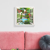 VERÄNDERTER JUNGLE LEINWANDDRUCK (Insitu (Wohnzimmer))