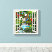 VERÄNDERTER JUNGLE LEINWANDDRUCK (Insitu (Holzboden))