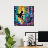 VERÄNDERTER RAINBOW FARBFARBIG POSTER (Heimbüro)