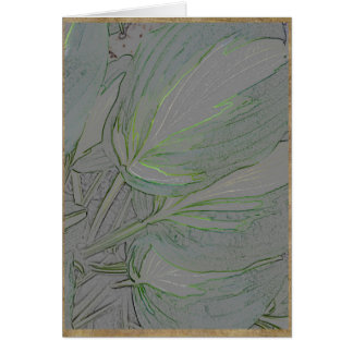 Verändertes Hosta-Blätter