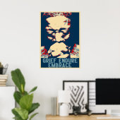 Verändertes Obama Hope Poster (Heimbüro)