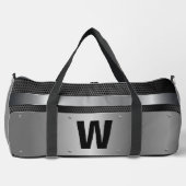 Veränderung anfänglich, silbermetallisch duffle bag (Vorderseite)