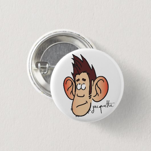 Veränderung Augenjacquette am Himmel Button (Vorne & Hinten)