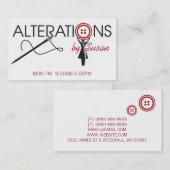 Veränderung, Bekleidung, Schneider, Seamstress Visitenkarte (Vorne/Hinten)