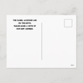 VERÄNDERUNG DER ADRESSE-POSTKARTEN FEIERTAGSPOSTKARTE (Rückseite)