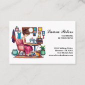 Veränderung der Vintagen Nähmaschine Visitenkarte (Vorderseite)