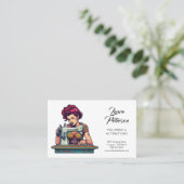 Veränderung der Vintagen Nähmaschine Visitenkarte (Stehend Vorderseite)