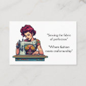 Veränderung der Vintagen Nähmaschine Visitenkarte (Rückseite)