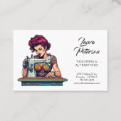 Veränderung der Vintagen Nähmaschine Visitenkarte (Vorderseite)