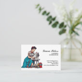 Veränderung der Vintagen Nähmaschine Visitenkarte (Stehend Vorderseite)