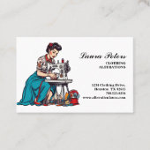 Veränderung der Vintagen Nähmaschine Visitenkarte (Vorderseite)