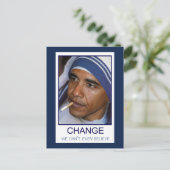 Veränderung, die wir nicht einmal glauben können postkarte (Stehend Vorderseite)