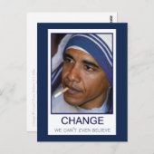 Veränderung, die wir nicht einmal glauben können postkarte (Vorne/Hinten)