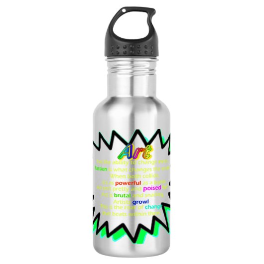 Veränderung Edelstahlflasche (Vorderseite)