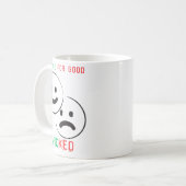 Veränderung für gute Schlechte Kaffeetasse (Vorderseite Links)