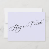 Veränderung ist die Ankündigung von Lavendel (Rückseite)