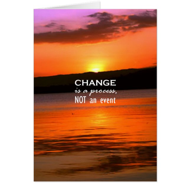 Veränderung ist ein Prozess (Vorne)