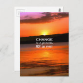 Veränderung ist ein Prozess Postkarte (Vorne/Hinten)