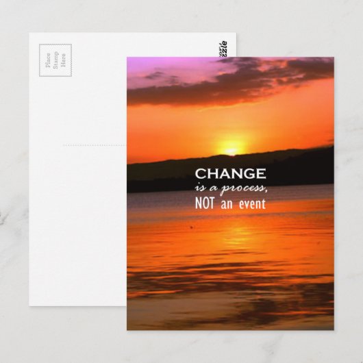 Veränderung ist ein Prozess Postkarte (Vorne/Hinten)