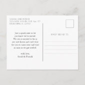 Veränderung ist eine gute Ankündigung (Rückseite)