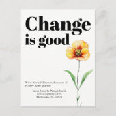 Veränderung ist eine gute Ankündigung (Vorderseite)