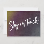 Veränderung ist eine gute mehrfarbige Grunge-Ankün Einladung (Rückseite)