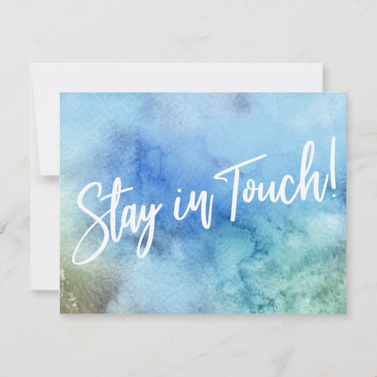 Veränderung ist gut! Ankündigung von Blue Green Wa (Rückseite)