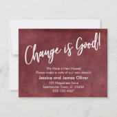 Veränderung ist gut! Ankündigung von Grunge Red Mo (Vorderseite)