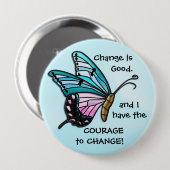 Veränderung ist gut (Schmetterlingstaste des Aquas Button (Vorne & Hinten)