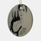 Veränderung ist kein Spektakel Sport Keramikornament (Rechts)