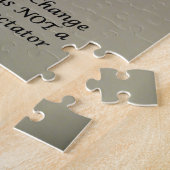 Veränderung ist kein Spektakel Sport Puzzle (Seite)