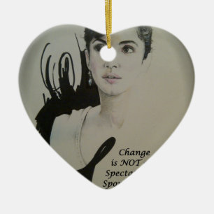 Veränderung ist kein Zuschauersport Kunstprint Keramik Ornament
