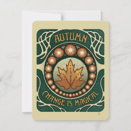 Veränderung ist Magenkarte für Ermutigung und Unte Mitteilungskarte