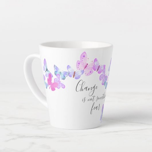 Veränderung ist nicht etwas, das Hübsche Schmetter Milchtasse (Linke Ecke)