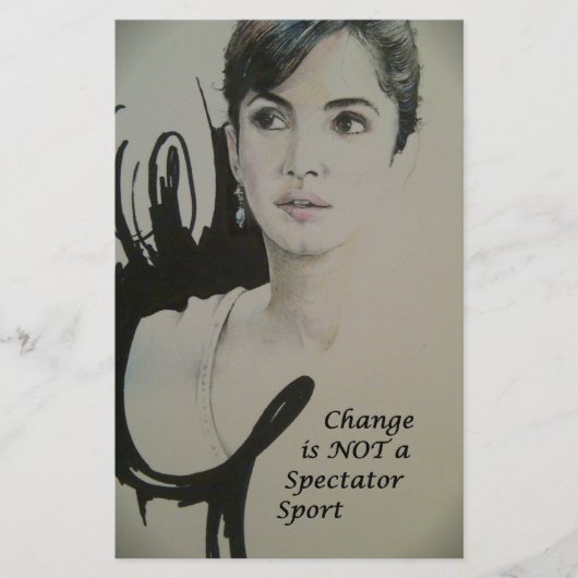 Veränderung ist nicht spektakulär Sport Art Print Briefpapier (Vorderseite)