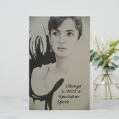 Veränderung ist nicht spektakulär Sport Art Print Briefpapier (Stehend Vorderseite)