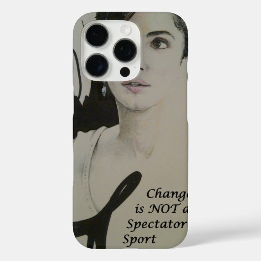 Veränderung ist nicht spektakulär Sport Art Print Case-Mate iPhone Hülle (Rückseite)