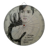 Veränderung ist nicht spektakulär Sport Art Print Dartscheibe (vorne)