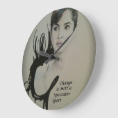 Veränderung ist nicht spektakulär Sport Art Print Große Wanduhr (Winkel)