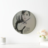 Veränderung ist nicht spektakulär Sport Art Print Große Wanduhr (Zuhause)