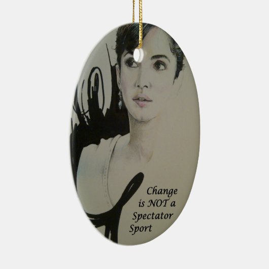 Veränderung ist nicht spektakulär Sport Art Print Keramik Ornament (Rechts)