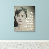 Veränderung ist nicht spektakulär Sport Art Print Leinwanddruck (Insitu (Holzboden))