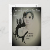 Veränderung ist nicht spektakulär Sport Art Print Postkarte (Vorne/Hinten)