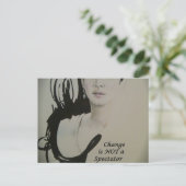 Veränderung ist nicht spektakulär Sport Art Print Postkarte (Stehend Vorderseite)