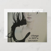 Veränderung ist nicht spektakulär Sport Art Print Postkarte (Vorne/Hinten)
