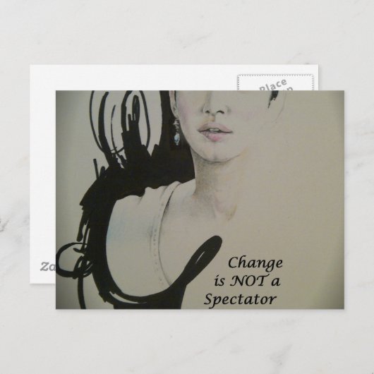 Veränderung ist nicht spektakulär Sport Art Print Postkarte (Vorne/Hinten)