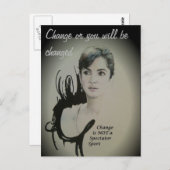 Veränderung ist nicht spektakulär Sport Art Print Postkarte (Vorne/Hinten)