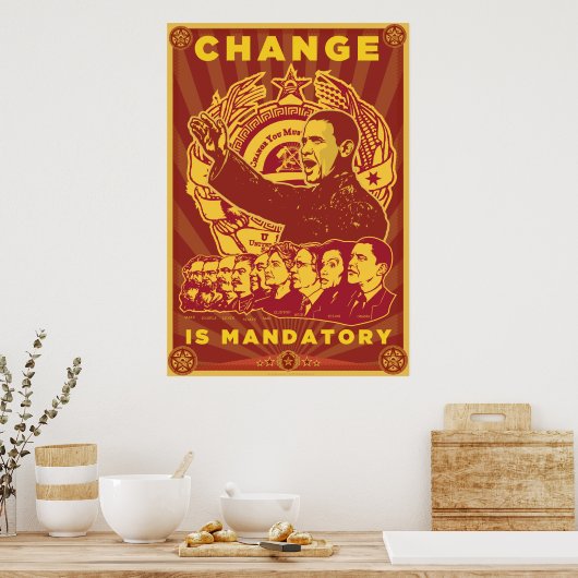 Veränderung ist obligatorisches Plakat (Küche)